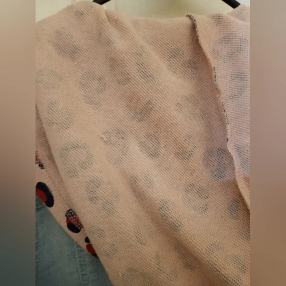 Cat And Jack Girls Denim And Leopard Print Light Jacket - Picture 10 of 12